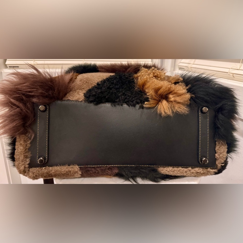 NWOT Coach Rogue 39 Shearling Patchwork Bag [rare] - Picture 8 of 12